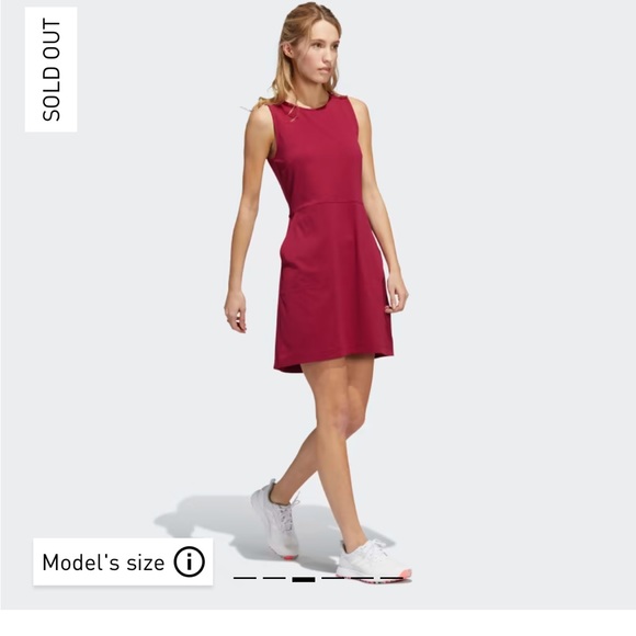 Adidas Go To Golf Dress in the color Legecy Burgundy size small  🎉Host Pick🎉 - Picture 3 of 14